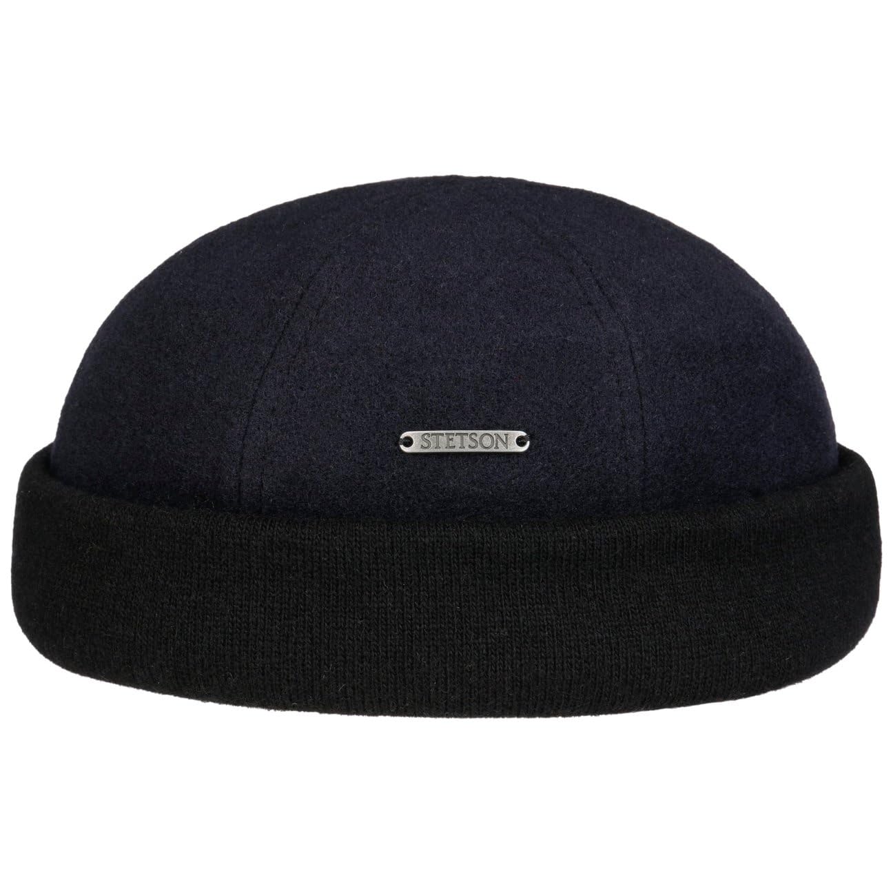 Stetson Sparr Docker Cap - Winter Cap Men’s - Docker Cap with Fleece Lining - Wool Cap with Cashmere - Fall/Winter caps - Men’s Cap Navy L (58-59 cm)