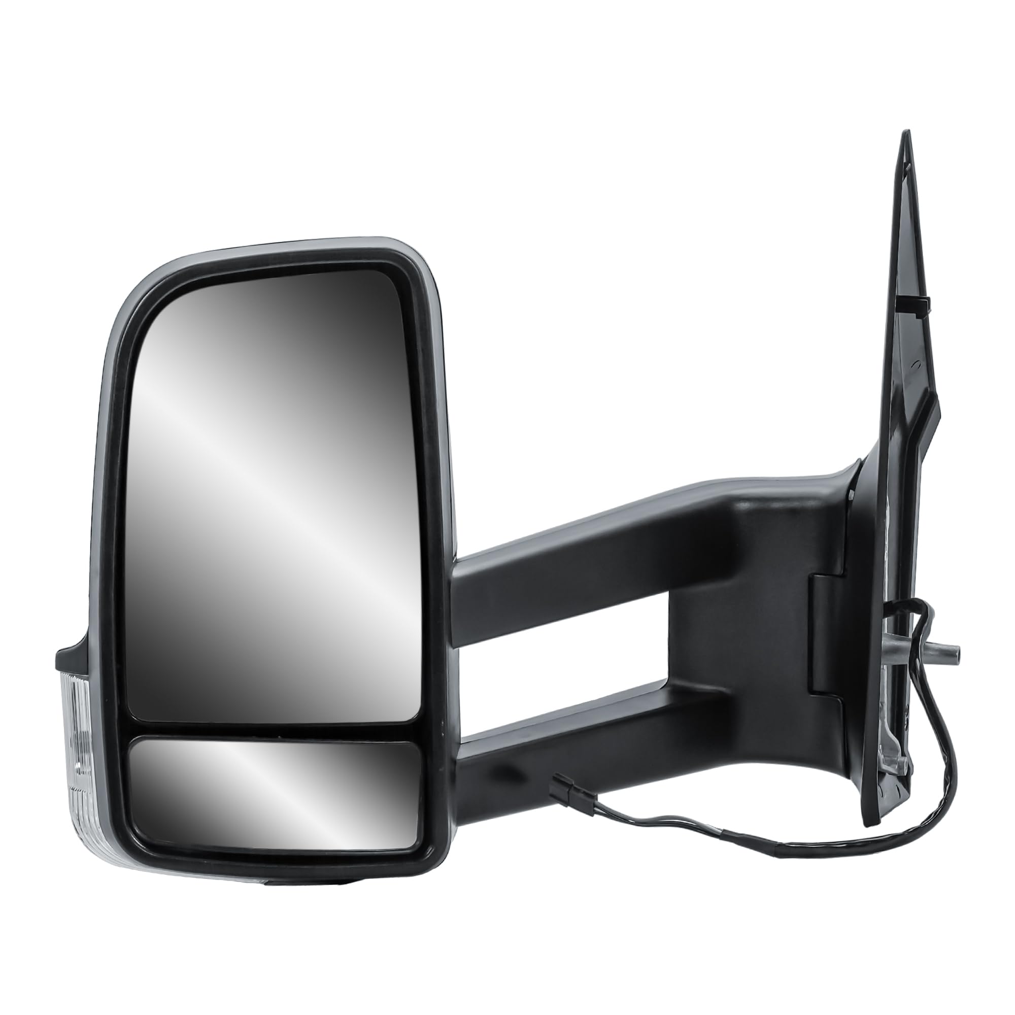 Specchietto Laterale Sinistro Manuale senza Riscaldamento con Indicatore di Direzione Braccio Lungo Per Mercedes Sprinter 906 VW Crafter 2006-2018