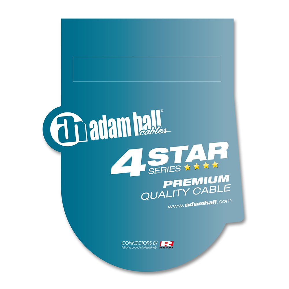 Adam Hall Cables 4 STAR MMF 3000 - Mikrofonkabel, Rean 3-Pol XLR male auf 3-Pol XLR female, schwarz, 30m