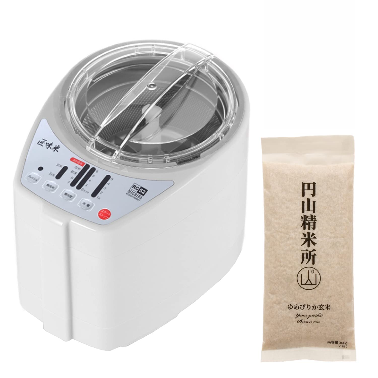 Amazon | 山本電気 精米機 家庭用 道場六三郎 匠味米 MB-RC52W 