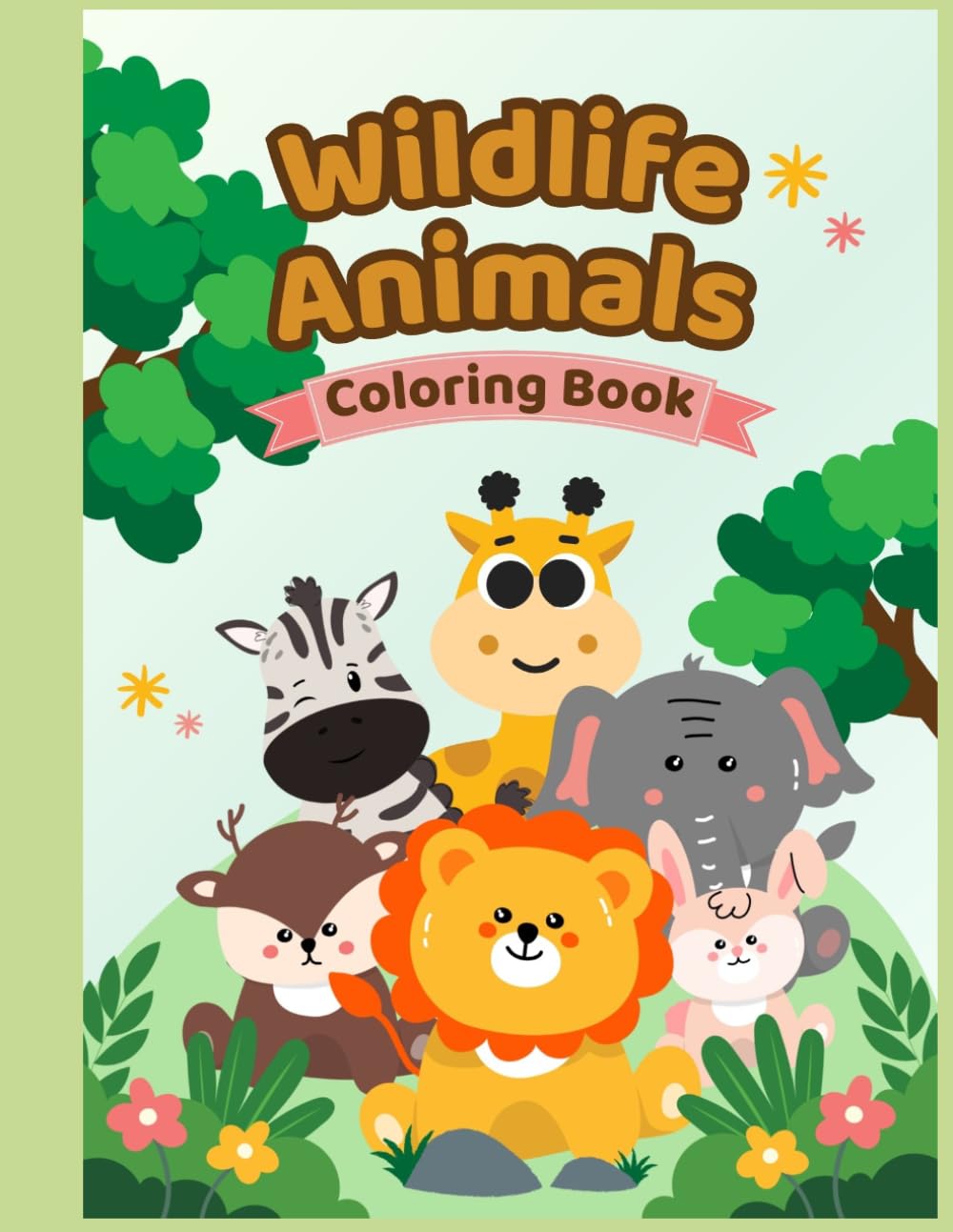 Wildlife Animal Coloring Book