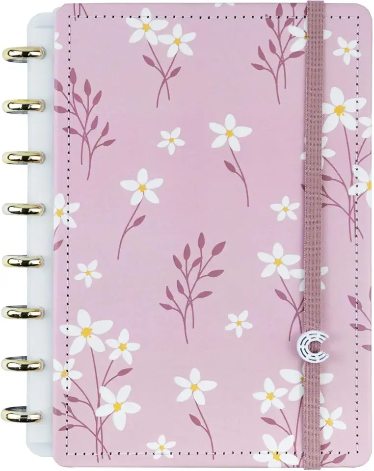 Caderno Inteligente, Pink Blossom By Sof, Grande, 280 X 215 mm, 80 Folhas, Caderno Inteligente