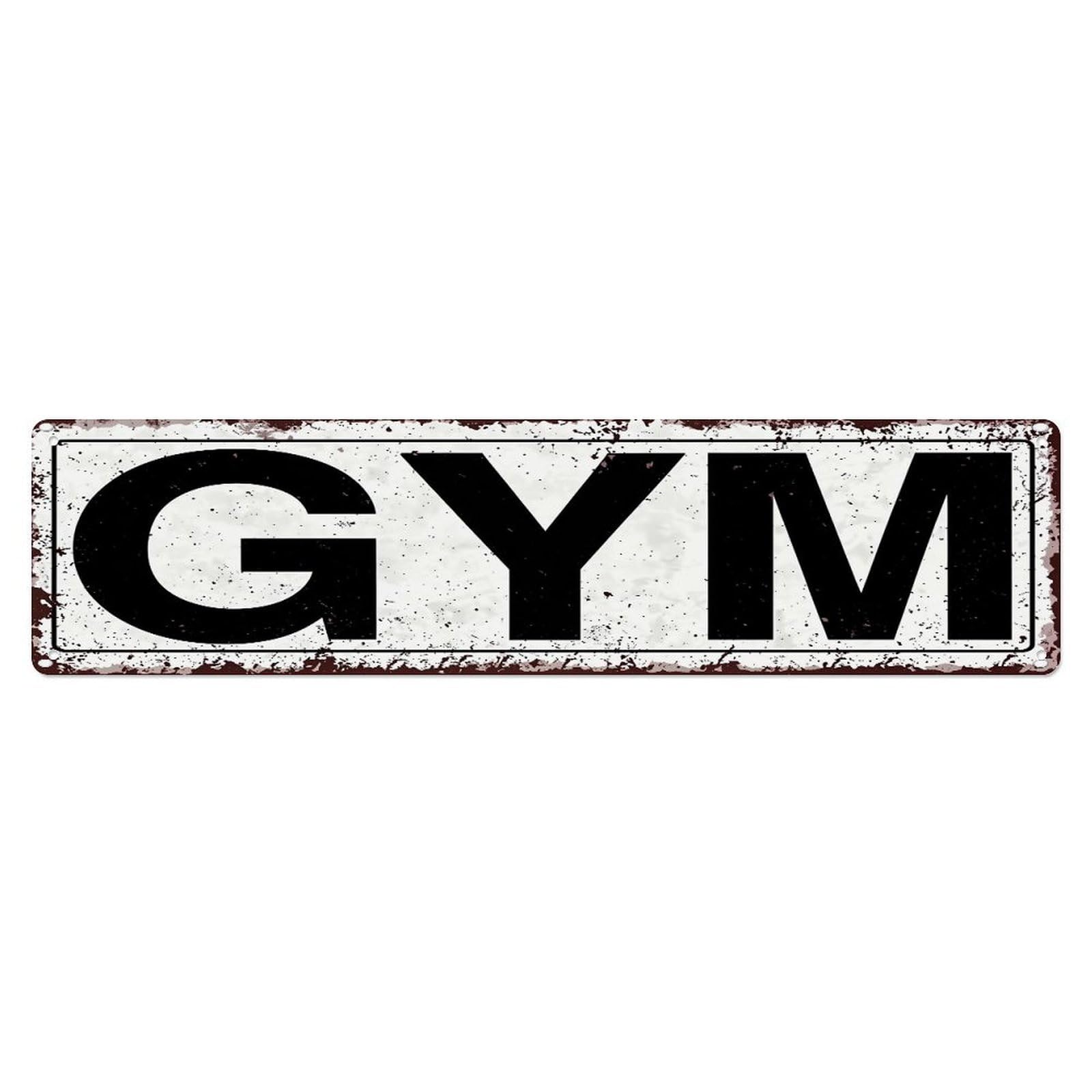 Gym Vintage Rustic Metal Sign Metal Tin Sign Plaque