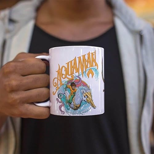 Miniatura 3 de Trend Setters DC Comics  Aquman and the Lost Kingdom  Aquaman  Una taza de café de cerámica de 11 onzas  Producto oficial  Perfecto para regalar o