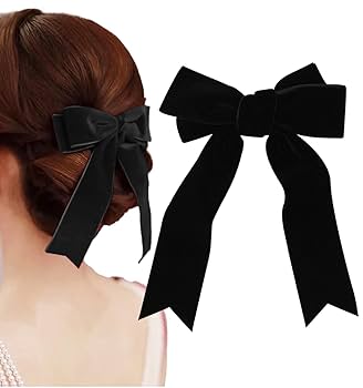 アレクサンドルズアリ ベルベット リボン バレッタ バレッタ (8 cm)｜ALEXANDRE DE PARIS（アレクサンドル ドゥ パリ）