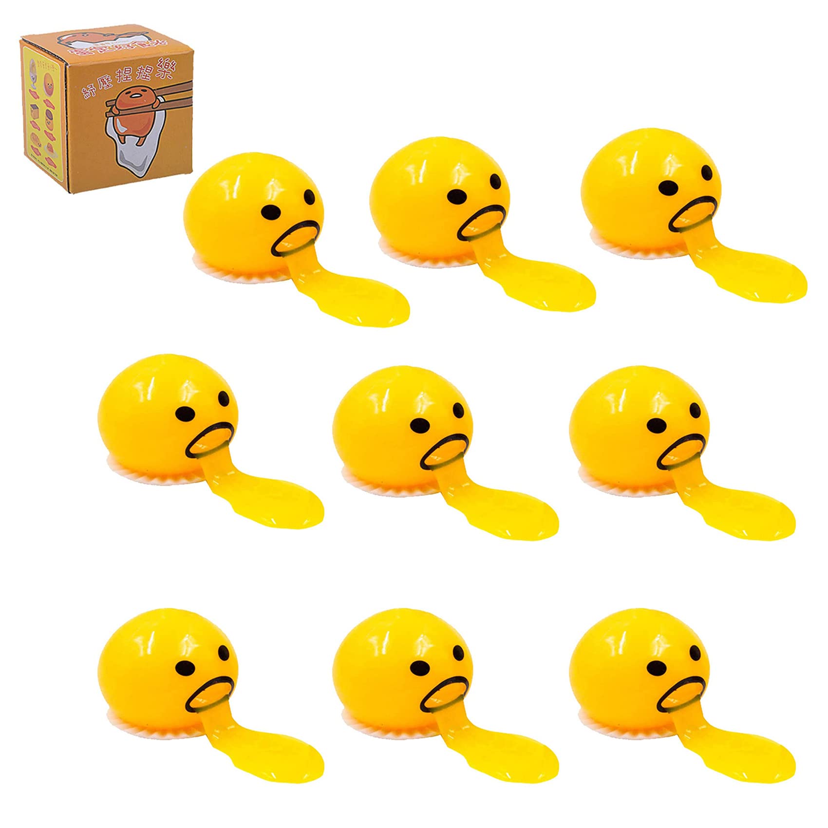 Buy The PukingBall 3/6/9Pcs Vomiting Egg Yolk Stress Ball, TikTok The