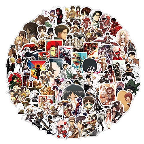 Titan Sticker Pack 100pcs, Vinyl Anime Sticker Decals for Water Bottles Laptop Skateboard Notebook Gift for Adults Kids Teens - Image 3