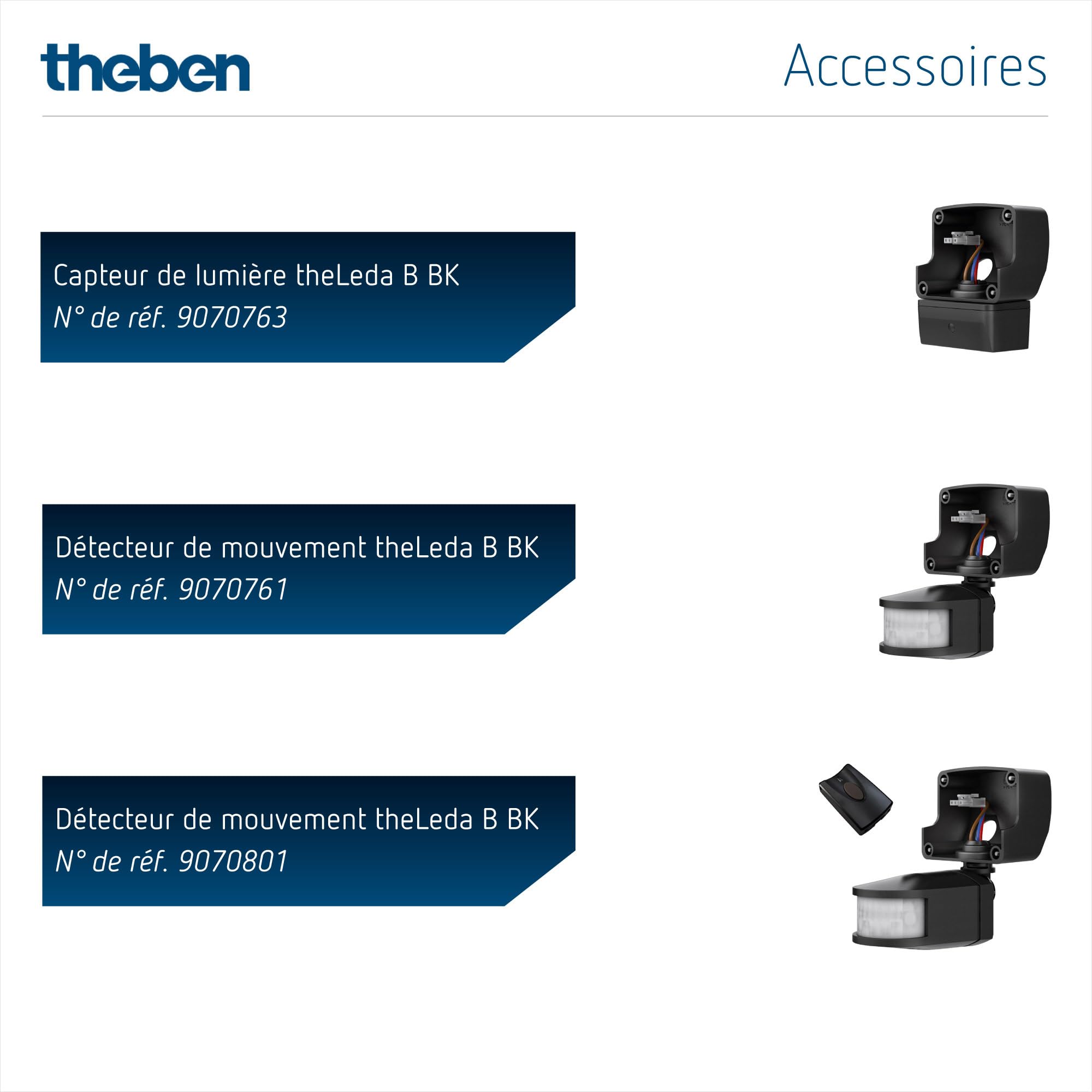 Theben 1020697 theLeda B50L W BK LED-Strahler 50 W 3000 K Wand/Decke außen | 5430 lm, IP 65, 360° drehbar, optional modular (Bewegungsmelder/Lichtsensor) erweiterbar, schwarz, warmweiß