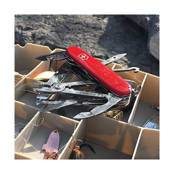 Victorinox Taschenmesser Deluxe Tinker (17 Funktionen, Phillips-Schraubendreher, Kombizange, Schere) rot – Bild 5