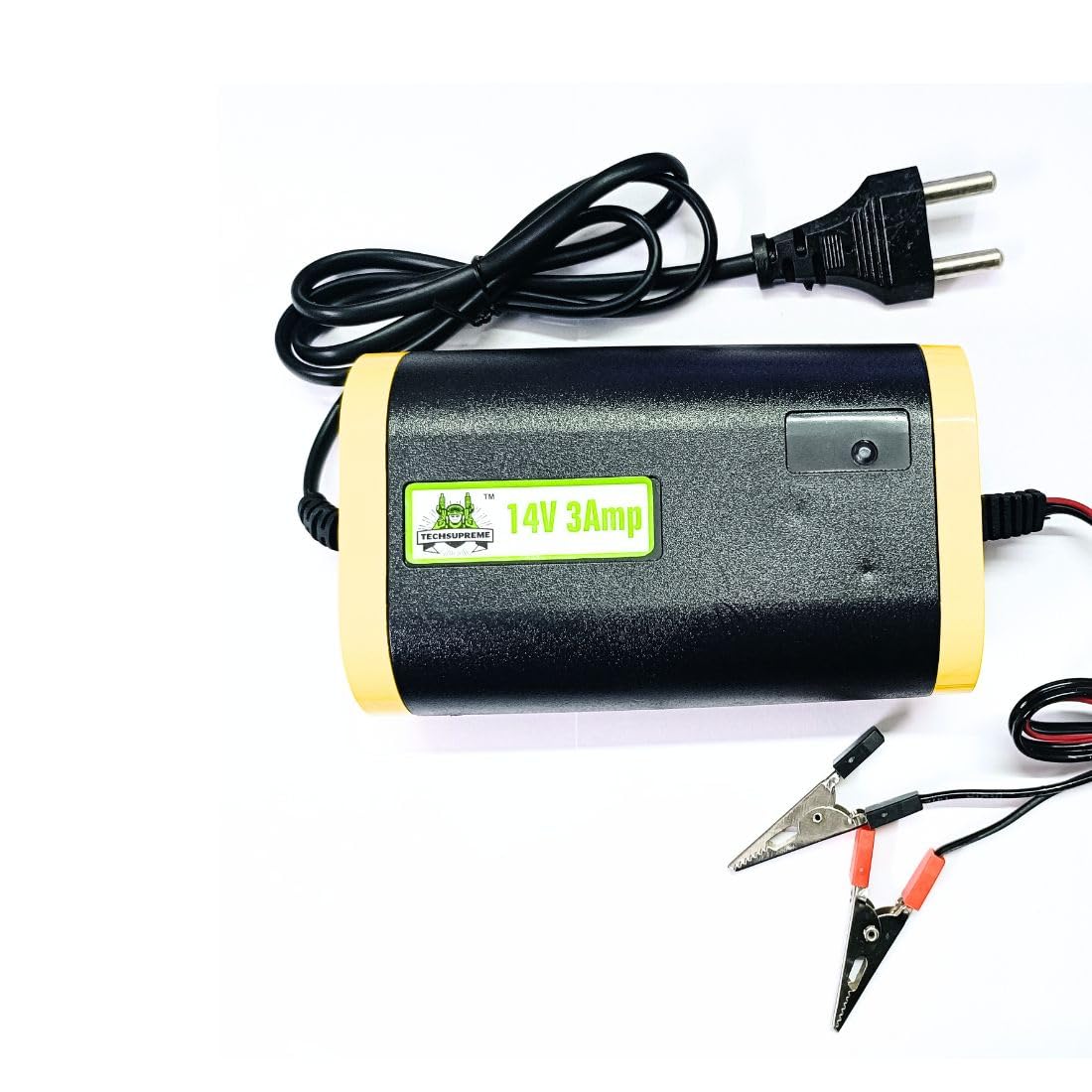 TechSupreme12 /14 Volt Battery Charger 3 Amp for Bike Car UPS with Auto Cut Off & Overcharge Protection A6-picture-34