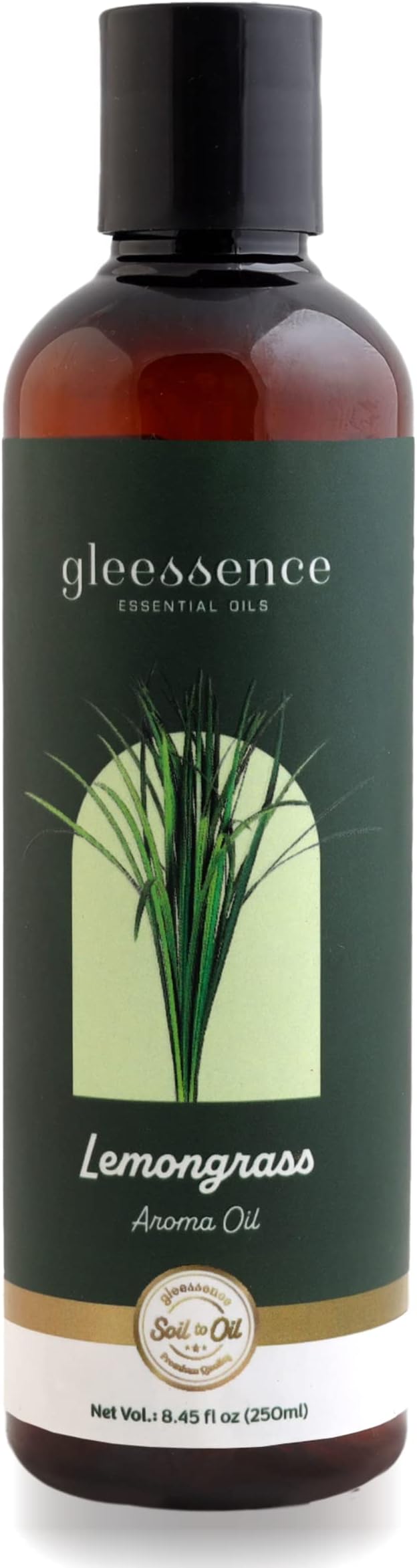 gleessence Pure, Natural and Undiluted Lemongrass Aroma Diffuser Oil - 250ml | Fragrance Oil for Home and Office Use | Reed Diffuser Oil Refill | Long Lasting Natural Aroma