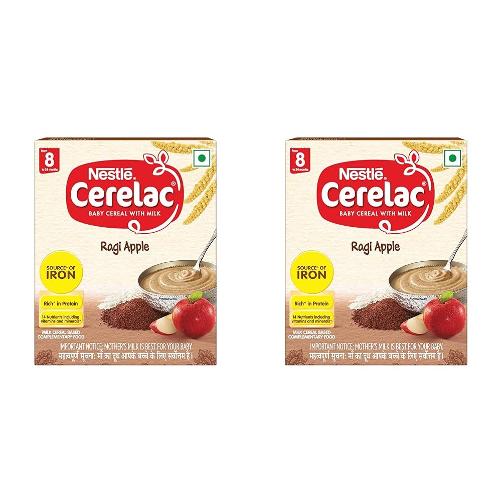 CERELAC Nestle Baby Cereal With Milk, Ragi Apple, From 8 To 24 Months,Stage 2, Source Of Iron & Protein, 300G (Pack Of 2) (B0D3HM323L) Amazon Price History, Amazon Price Tracker