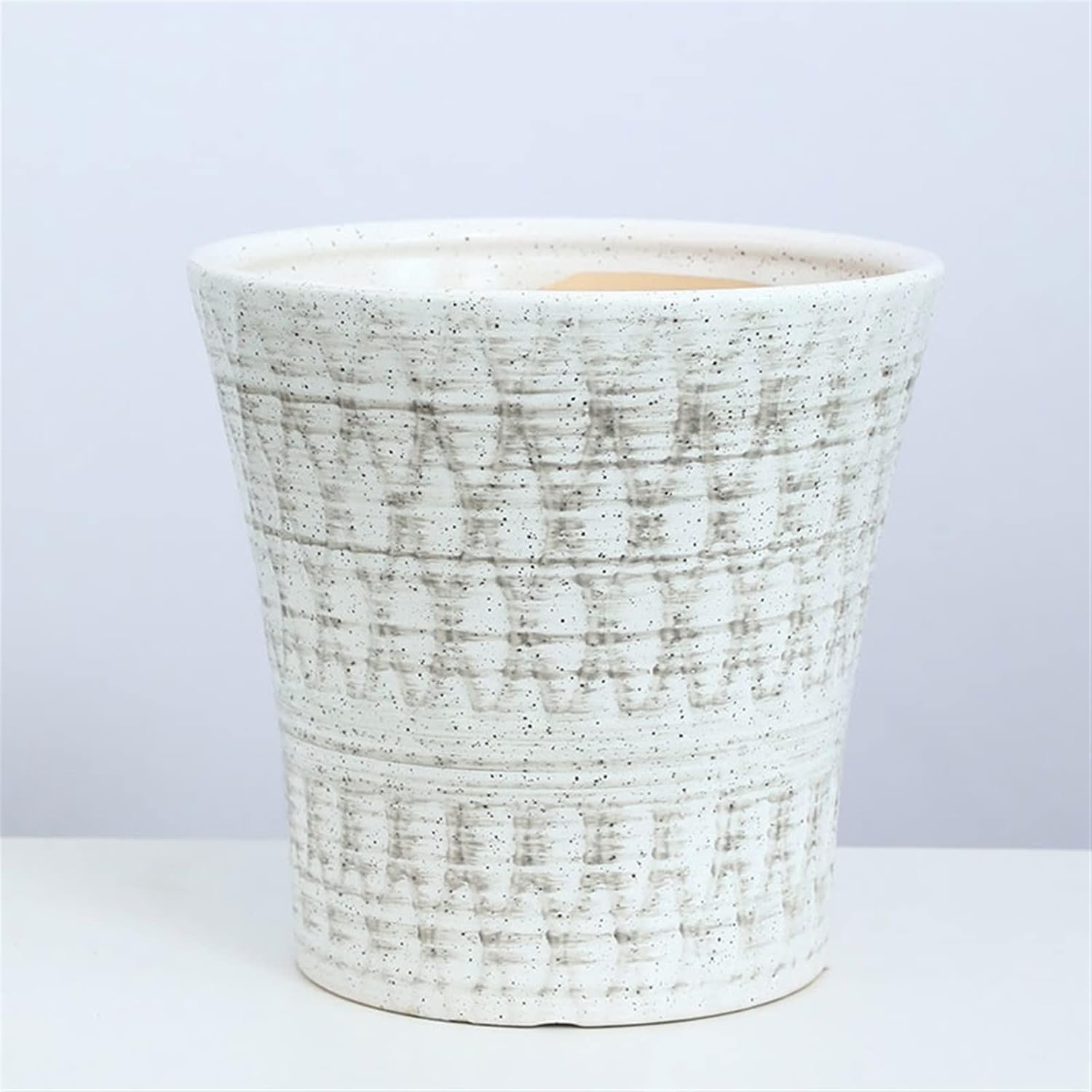 Planters Simple Large Pot Ceramic Planter with Drainage Holes Suitable for Planting Orchids, Cacti and Other Plants Nursery Pots (Color : A)