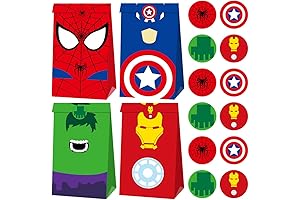 Marvel Avengers Party Kit: Goody Bags, Stickers (24 PCS)
