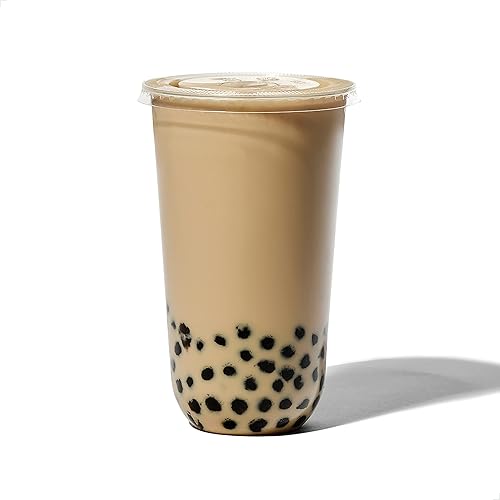 Miniatura 5 de TOSSWARE NATURAL - Juego de 50 tapas planas para vasos fríos de 3.780 in a base de plantas  Tapa con popote alternativa de plástico  Transparente,