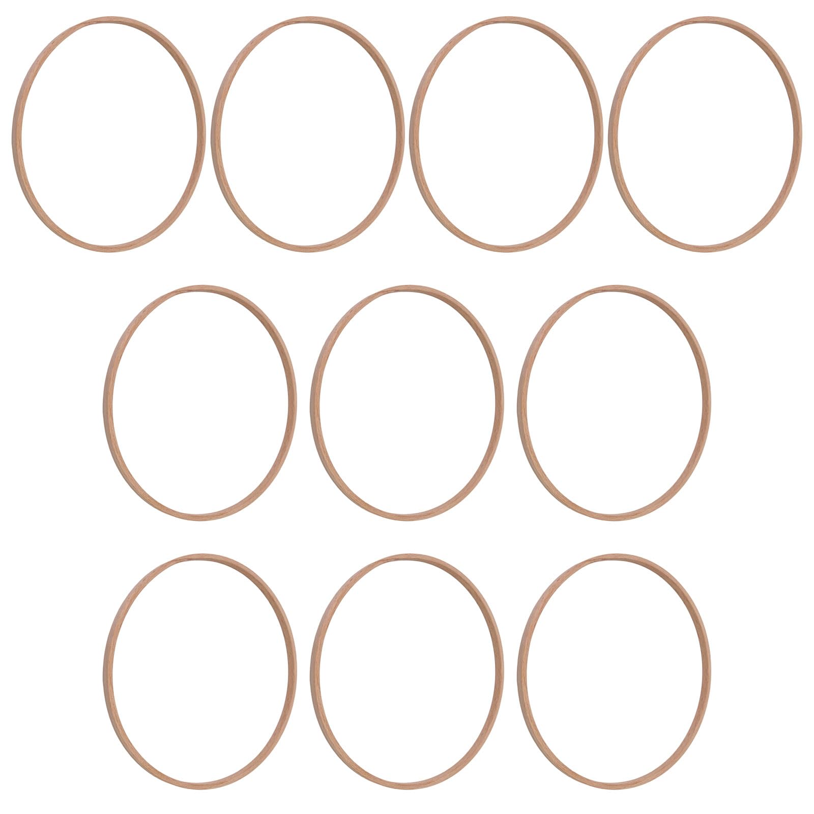 Elnwnnkc 10Pcs Wood Floral Hoop Wreath Round Craft Hoop Rings for Dream Catcher Hanging Ornaments Wedding Wreath Decoration Craft Set