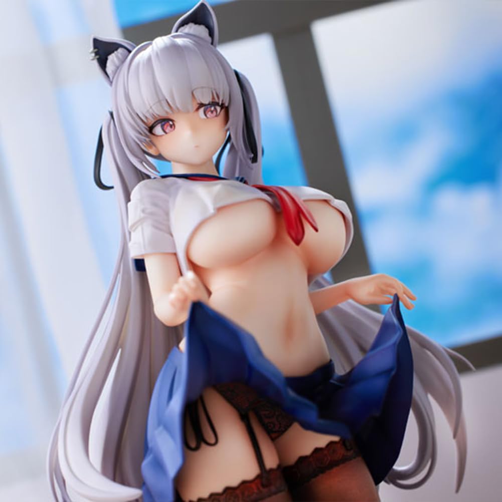QAHEART Minarai Nurse Tsukiyomi Ai Figures Anime Girls Figure Original Painting Illustration Anime Figurine 25CM: Alvina-chan 1pcs 24cm/9.45inch