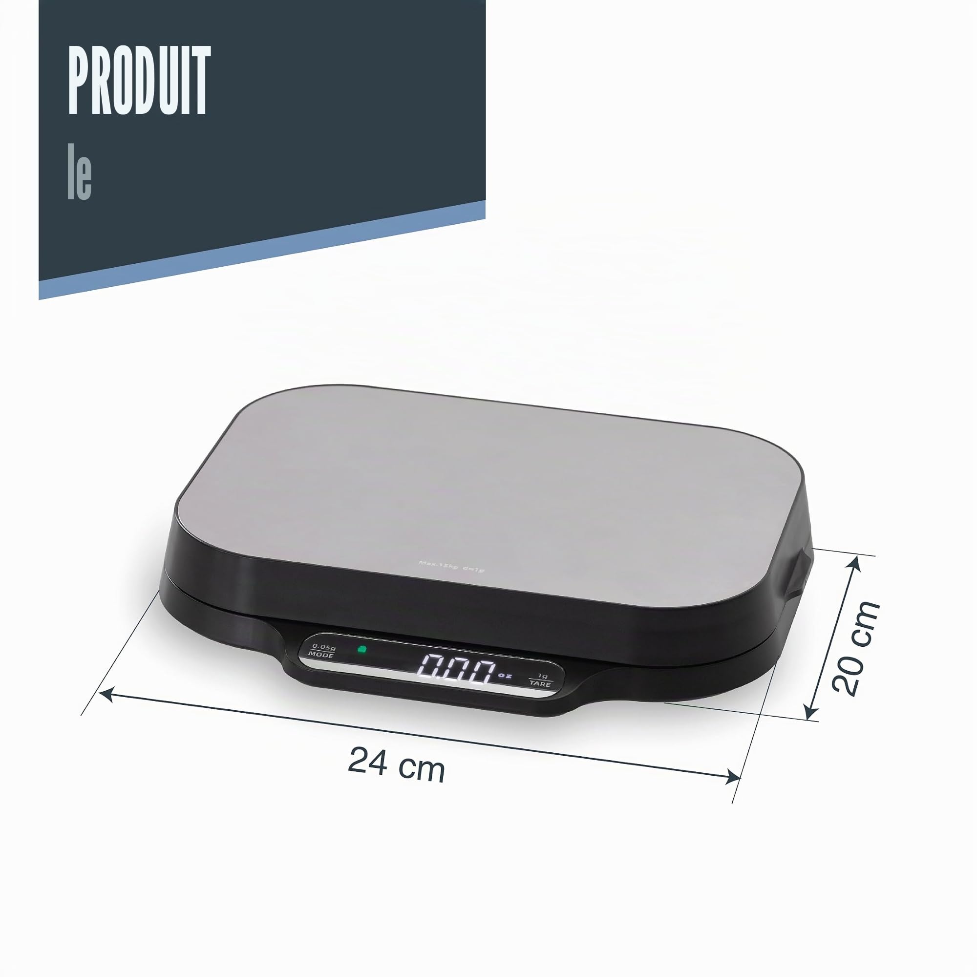 Lacor 61726 - Balance numérique double ultra-précision, fonction tare