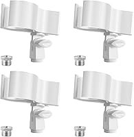 Vista 9 de BILIONE 2 piezas de clip versátil para micrófono, soporte ajustable para micrófonos con rango de diámetro exterior de 1.26" desde 2.3", con Negro