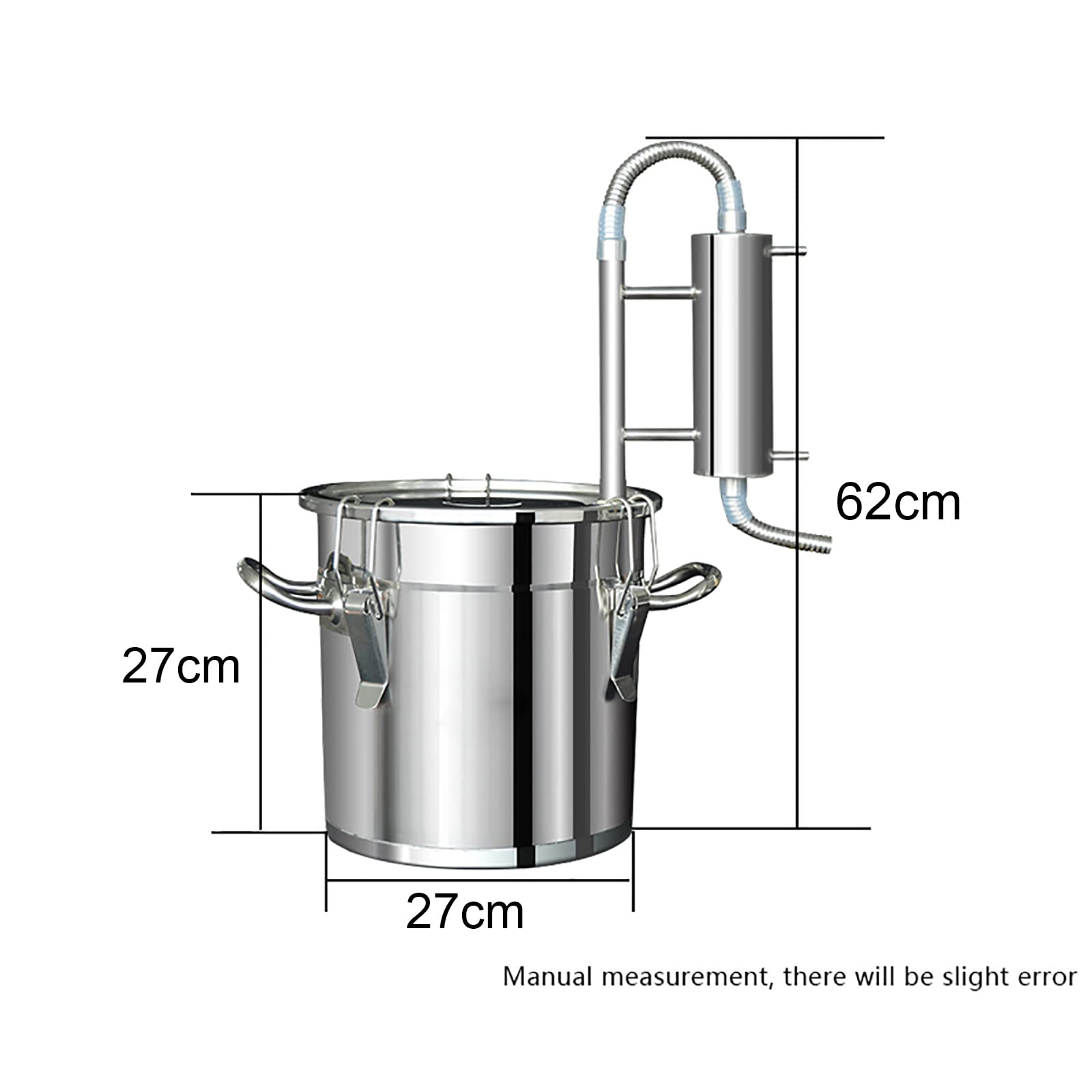 Destilador de Alcohol, Olla de Acero Inoxidable de 12 litros, Agua sin Gas, Kit de destilador de Alcohol, Caldera de licores, alambique de Cobre, destilador de etanol para elaboración casera de cerv
