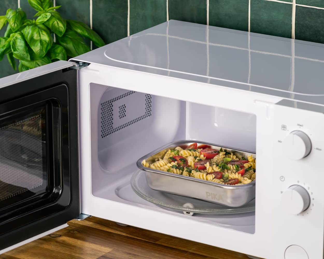Pika - Lot de 7 boites alimentaires en inox - 3x 820ml + 2x 1200ml + 2x 260ml – Hermétique - Compatible au micro-ondes, four, congélateur - Batch cooking.