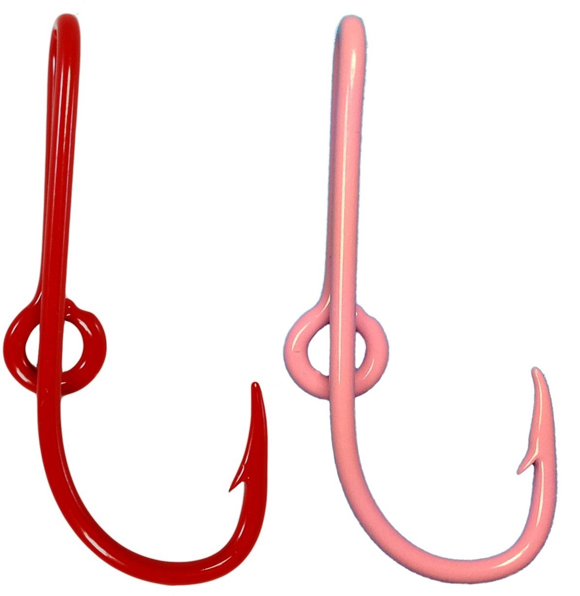 9 Eagle Claw Red-White-Blue Hat Hooks / Money Clips - Patriotic Tie Clasp Fish Hooks (3 Sets Of 3)