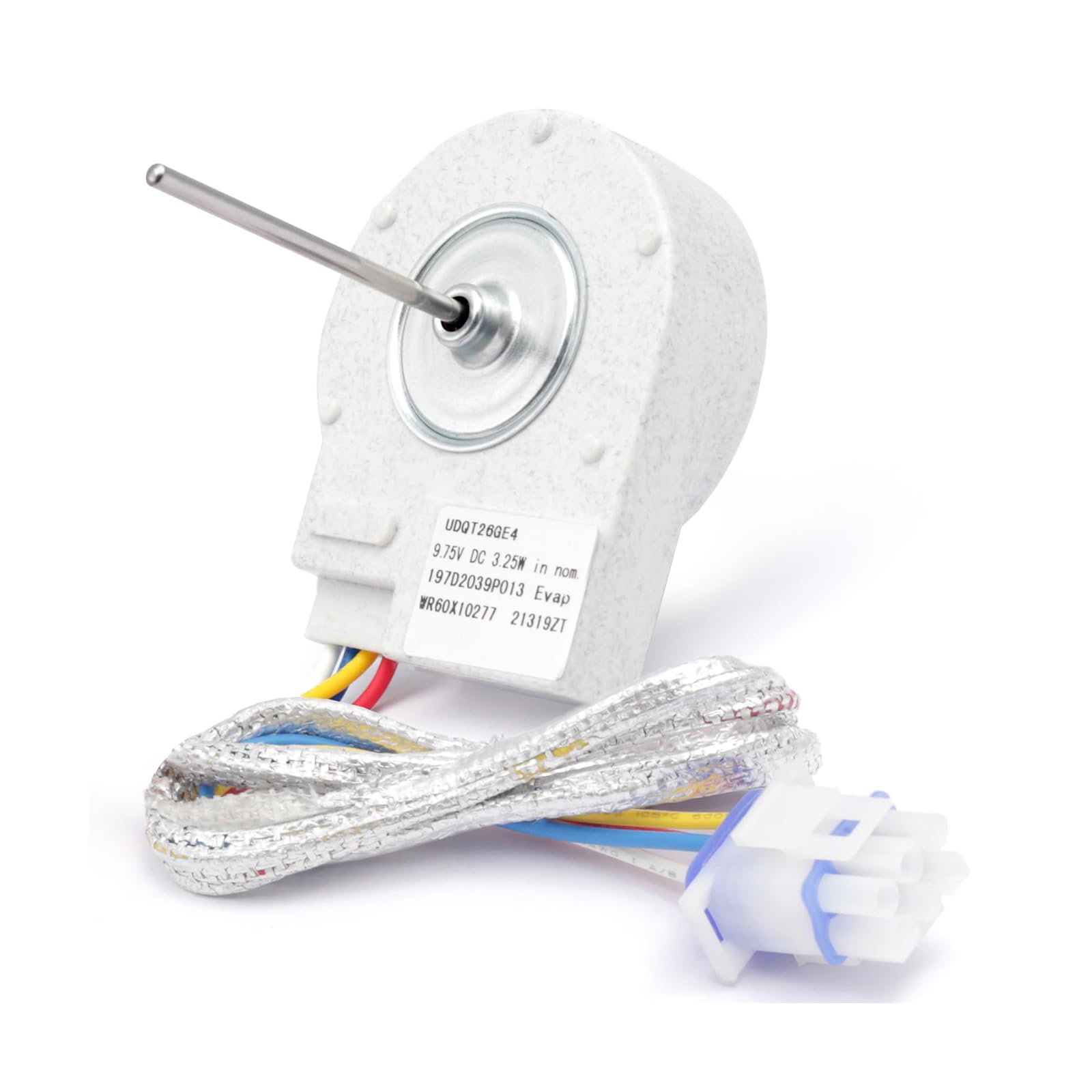 Limtula Quiet Refrigerator Fan Assembly for Replace WR60X10277 Precisions Cooling Component Freezer Condenser Motor Enduring Quiet Refrigerator Fan Motor