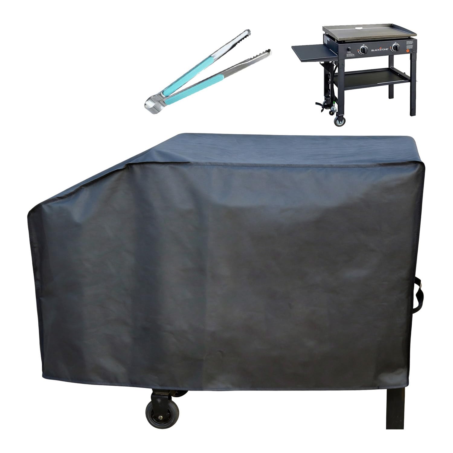 28 inch Blackstone Griddle Cover，600D Heavy Duty Waterproof Anti-UV Canvas Flat Top BBQ Cover for Blackstone 28'' Outdoor Cooking Gas Grill Griddle Station,