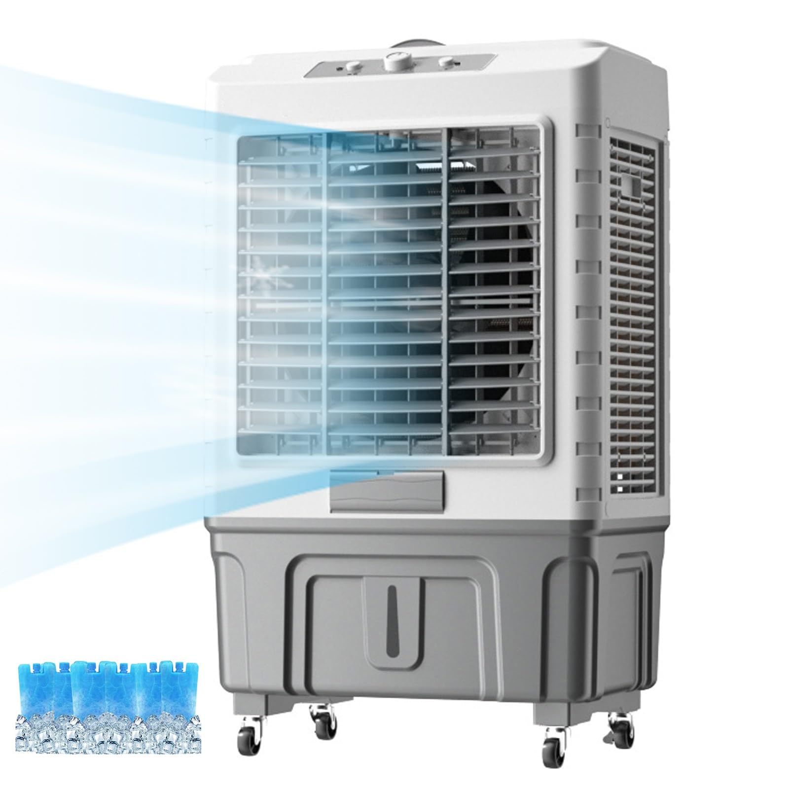 Climatizador evaporativo portátil para refrescar el salón y el dormitorio en verano