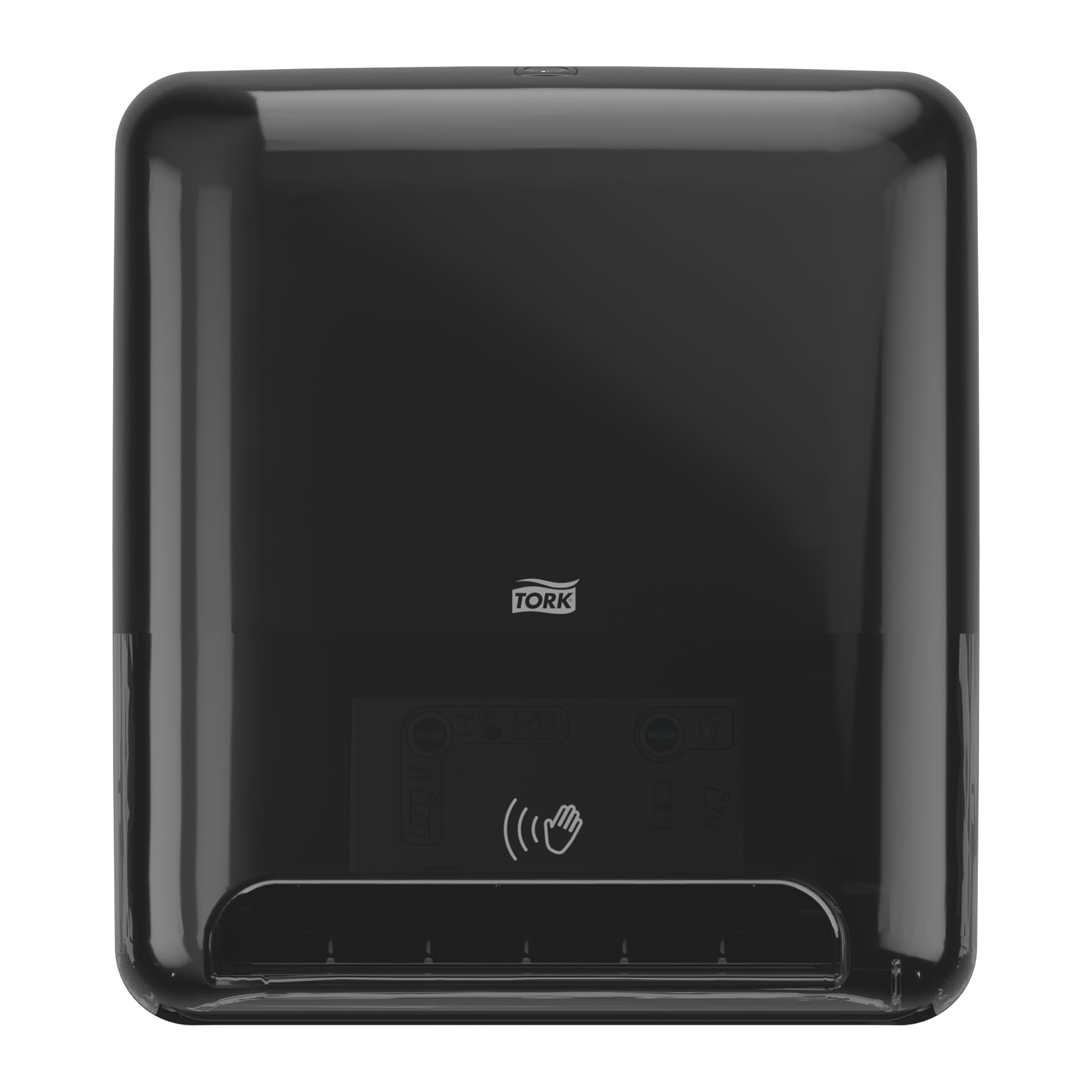 Tork Matic Dispensador Automático de Toallas de Mano en Rollo Negro H1, Dispensación una a una, Línea Elevation, 551108