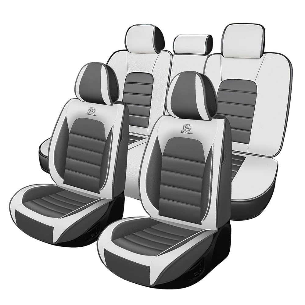 5 Seat Covers Fit for Toyota FJ Cruiser 2007-2014, Waterproof Premium Leather Automotive Accessories Seat Protectors Seat Cushions Wear-Resistant Car