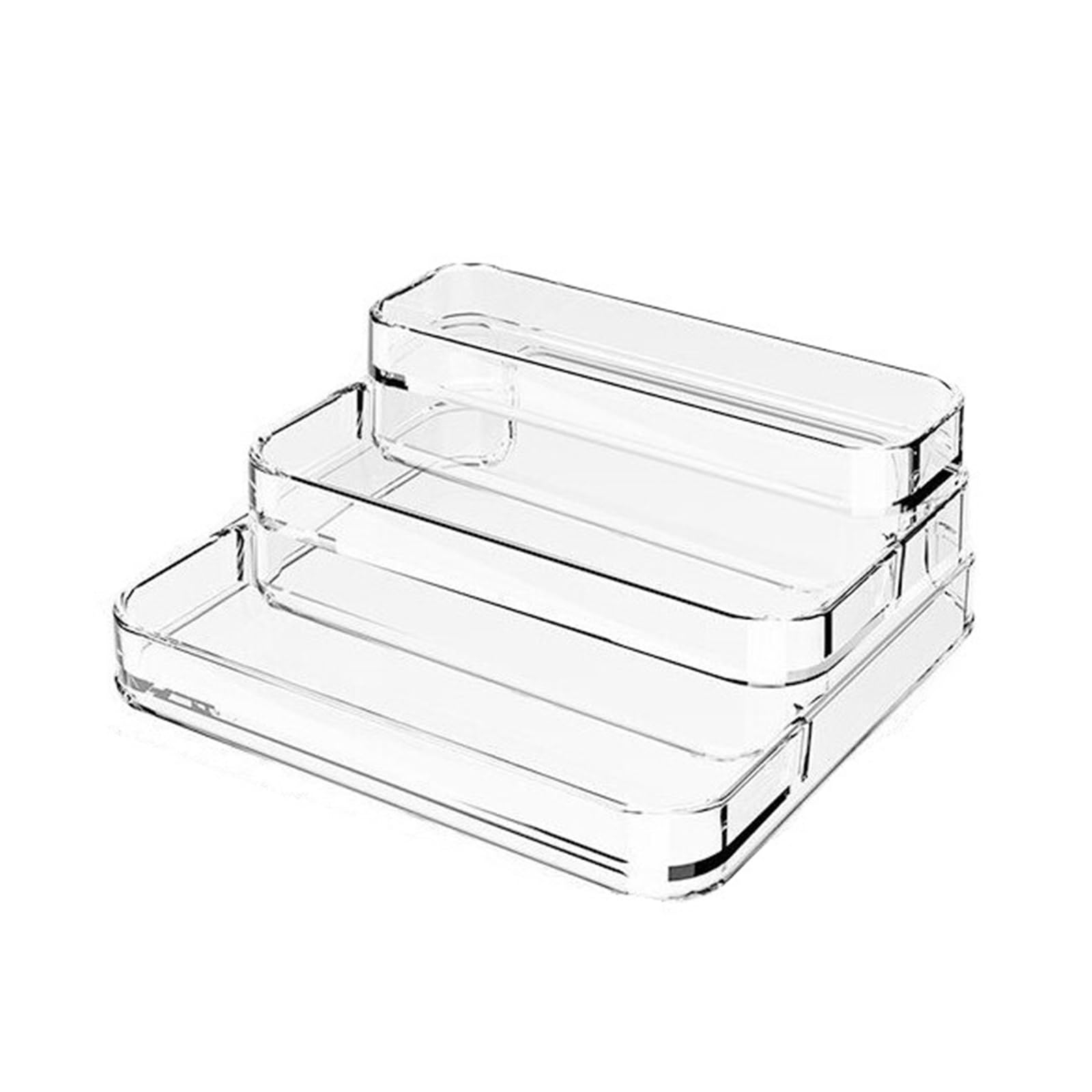 QuxetlRyz Perfume Organiser Display Risers 3 Tier Telescopic Riser Ladder Shelf Perfume Organizer Figures Shelves Display Stand for Decoration