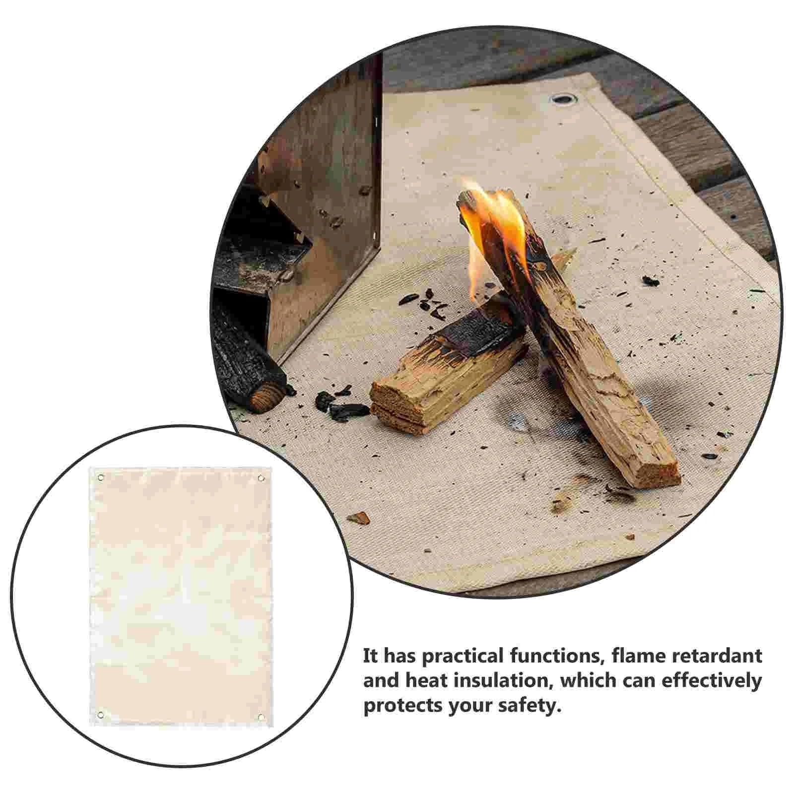 Coperta antincendio for Esterni Tappetino da Campeggio Resistente al Calore Tappetino da Picnic Sicuro Tappeto Multifunzione ignifugo in Fibra di Vetro Opaco Fibra di Vetro Pratico