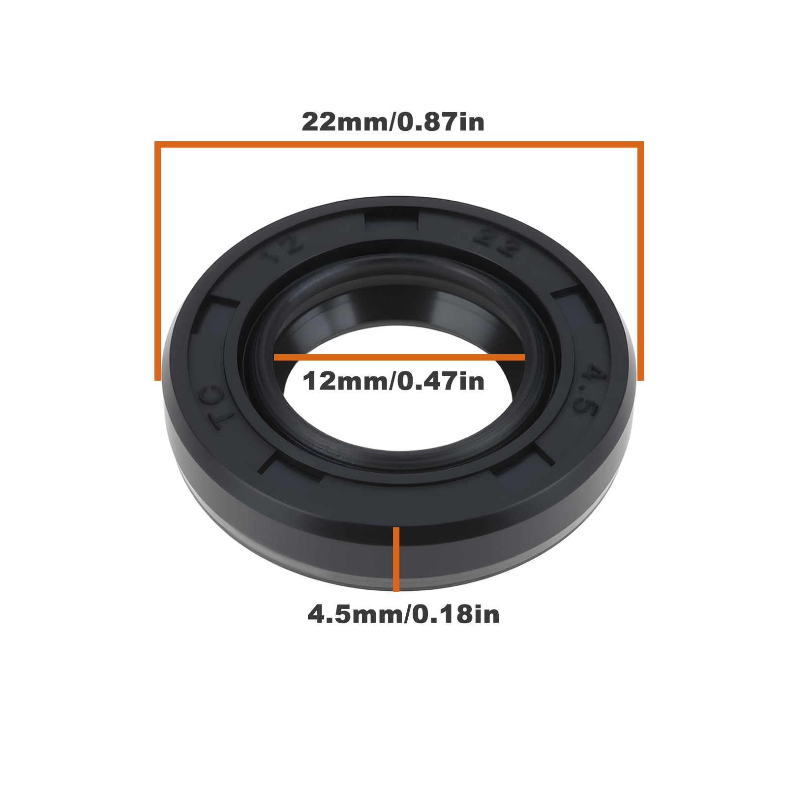 Uszczelka wału korbowego 10021242031 100212-42031 kompatybilna z Echo SRM-222ES 12 x 22 x 4,5 mm