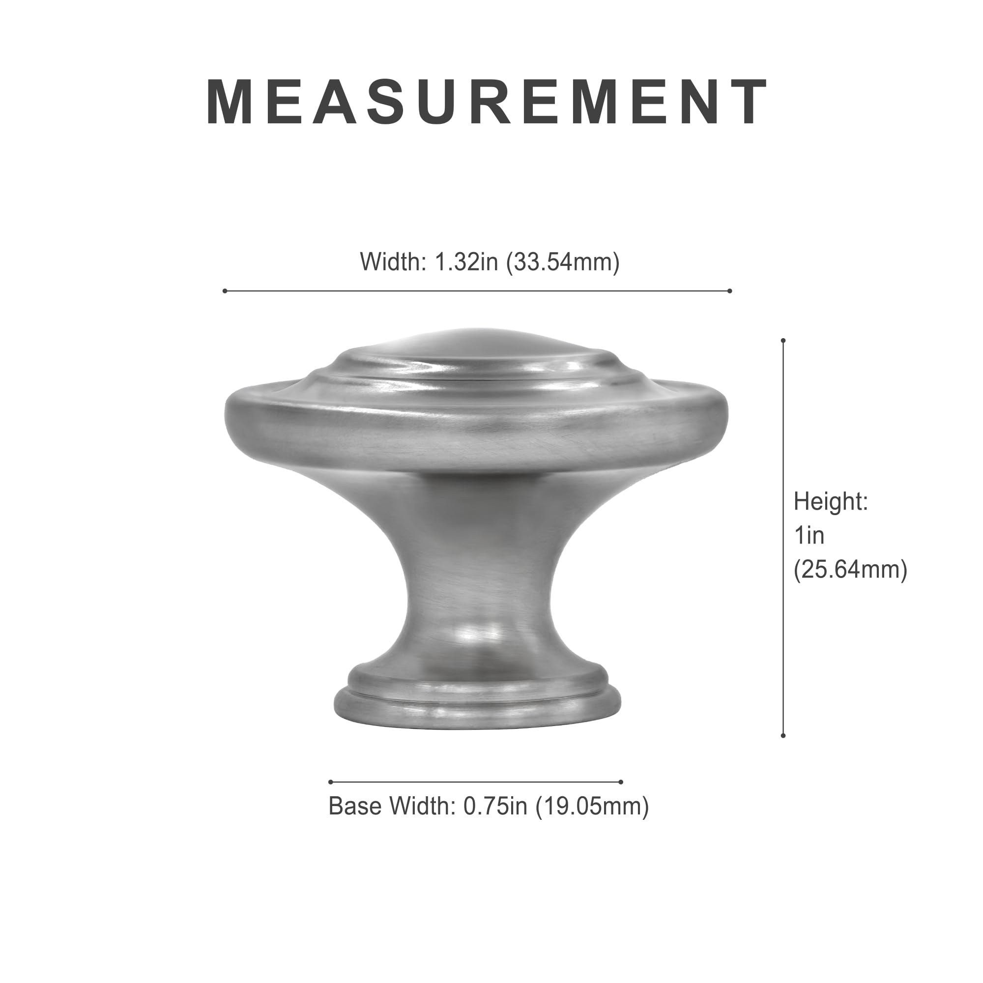 Paquete De 20 Pomos De Cocina Moleteados En Oro Cepillado De | Meses