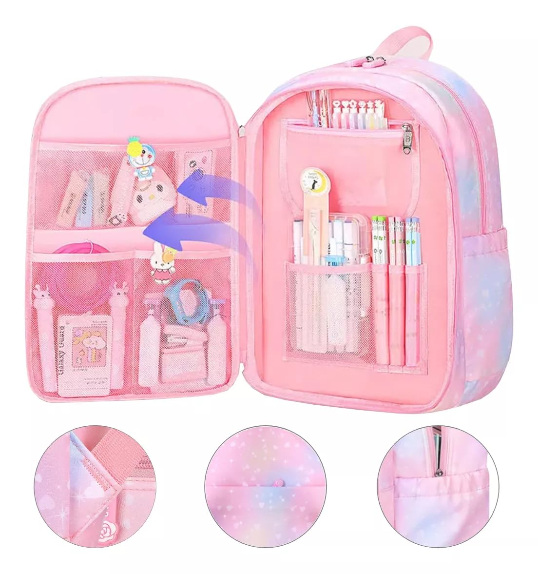 Gen?rico Mochila Infantil Escolar Arco-?ris Imperme?vel Menina Grande Capacidade em promoção! Veja a oferta e mais achadinhos de Mochilas escolares 5 Hoje é o melhor dia para comprar Gen?rico Mochila Infantil Escolar Arco-?ris Imperme?vel Menina Grande Capacidade com aquele preço maroto! Promoção! Aproveite a oferta! 5