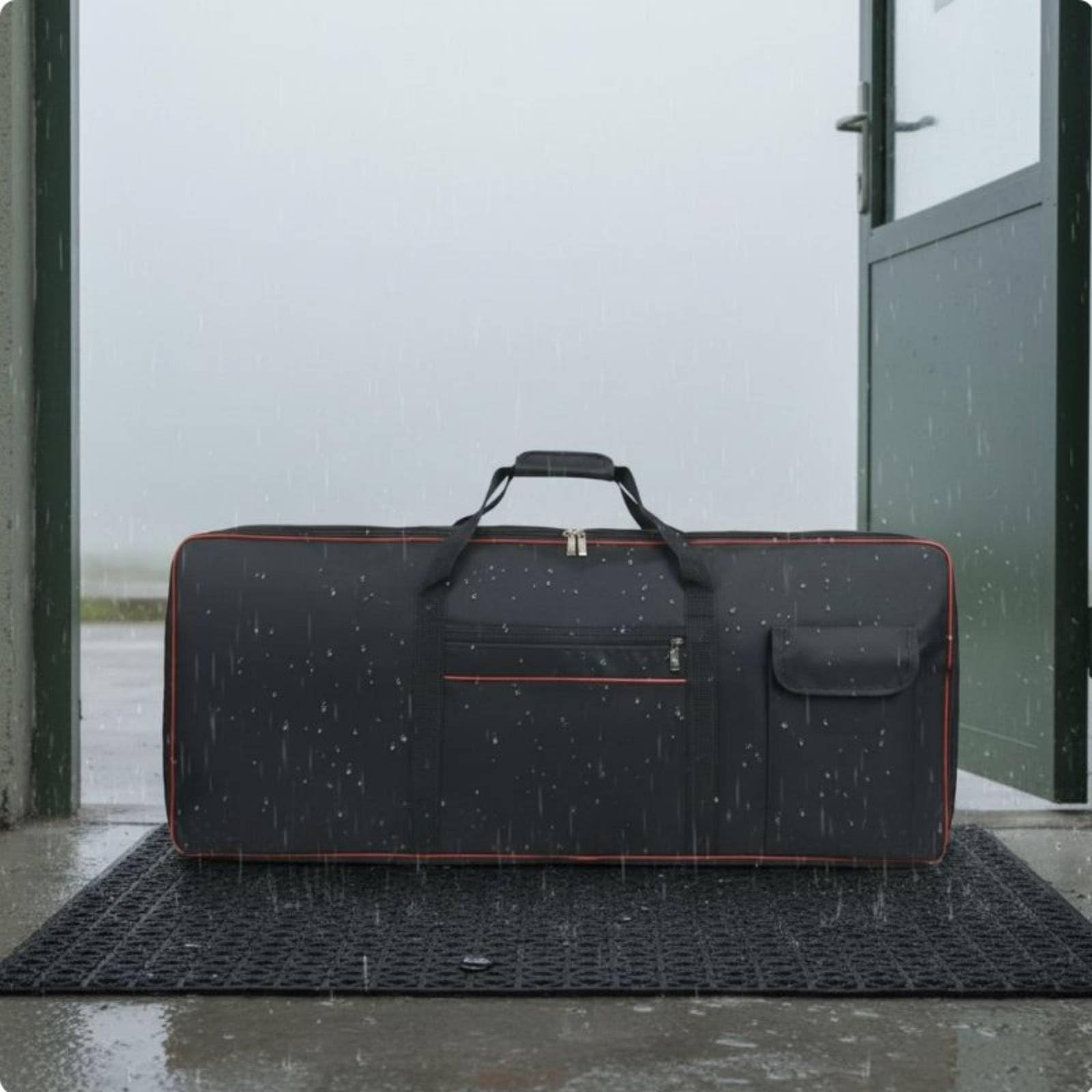 predolo E-Piano Tragetasche wasserdicht Keyboard Rucksack 600D Oxford-Gewebe gepolsterte Keyboardhülle für Musikunterricht, 88 Tasten L
