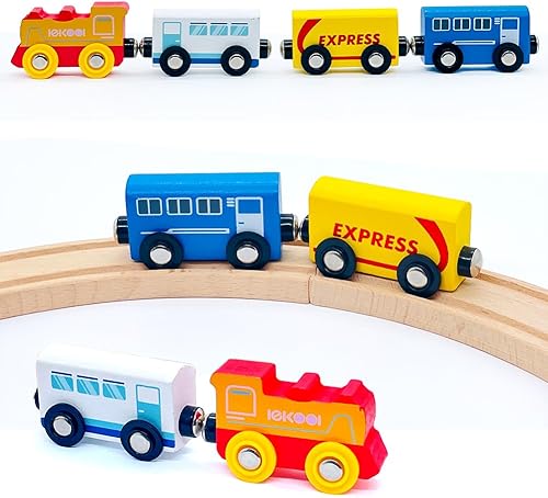 Miniatura 4 de Juego de accesorios de madera para tren y tren expreso, para niños y niñas, compatible con todas las principales marcas (tren expreso)