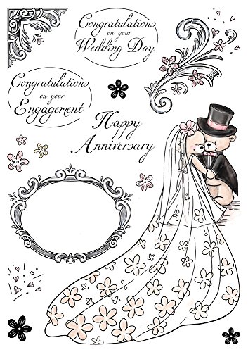 Wild Rose Studio Romantico Timbro, Multicolore