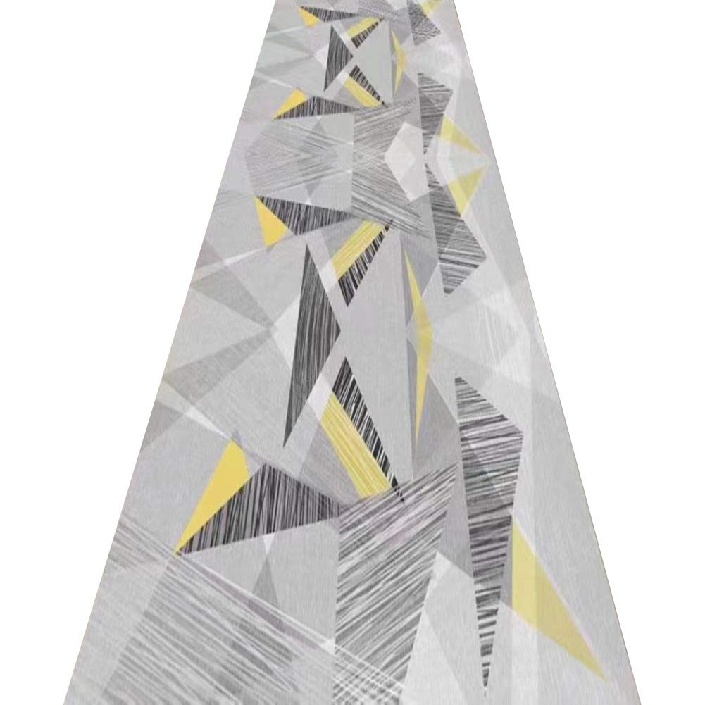 Tapis couloir géométrique A de 1.1x3m lavable pour sol d'allée maison