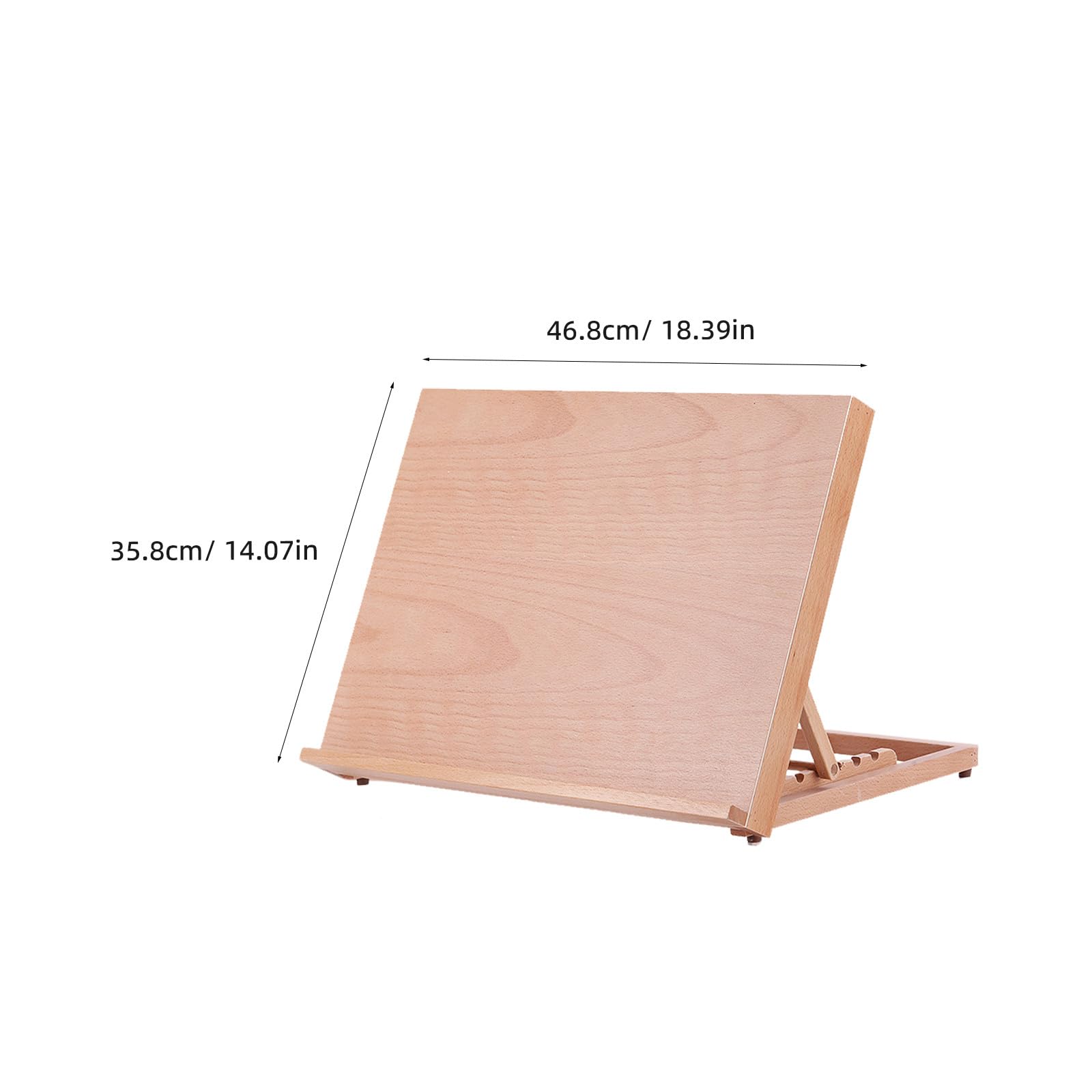 Caballete de mesa de madera ajustable para pintar, ideal para estudiantes y aficionados, soporte de escritorio de 0 a 90 grados para fotos y obras de arte