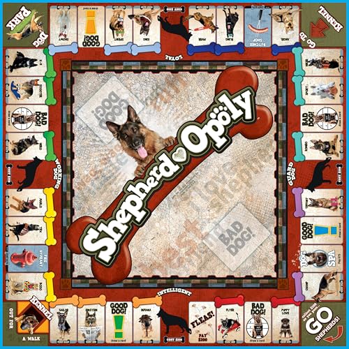 Late for The Sky German Shepherd-Opoly juego de mesa miniatura 4