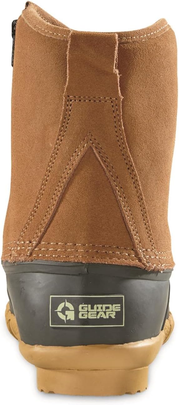 Guide Gear Men’s Side Zip Insulated Leather Duck Boots, Winter Boots for Men, Waterproof Rain Shoes, 400 Gram - Image 7