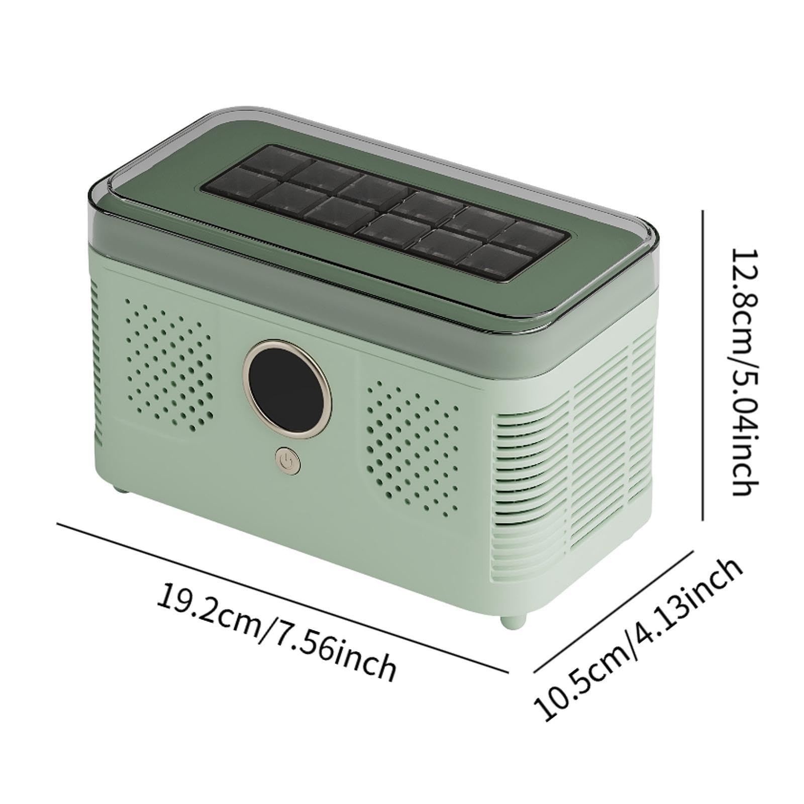 rockible Mini Eiswürfelbereiter Elektrisch, Kleiner Eiswürfelmaschine, Eiswürfelbereiter Ice Maker, 15-20 Min Schnell Eiswürfel, Ice Maker Machine Tgarbar für Zuhause Küche Camping Party Reisen, GrÜn