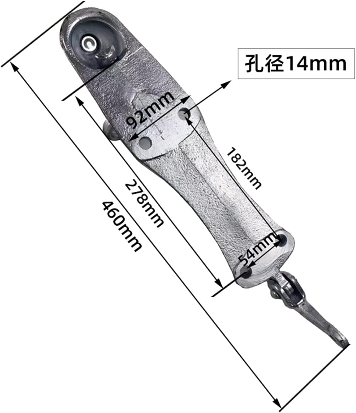 Trailer Hitch – 3500 Kg 50mm Trailer Electric Casting Coupling Hitch Coupler W/N Brake Level Parts Accessories (Color : Without Brake Level Size : 1) (with Brake Level 1)