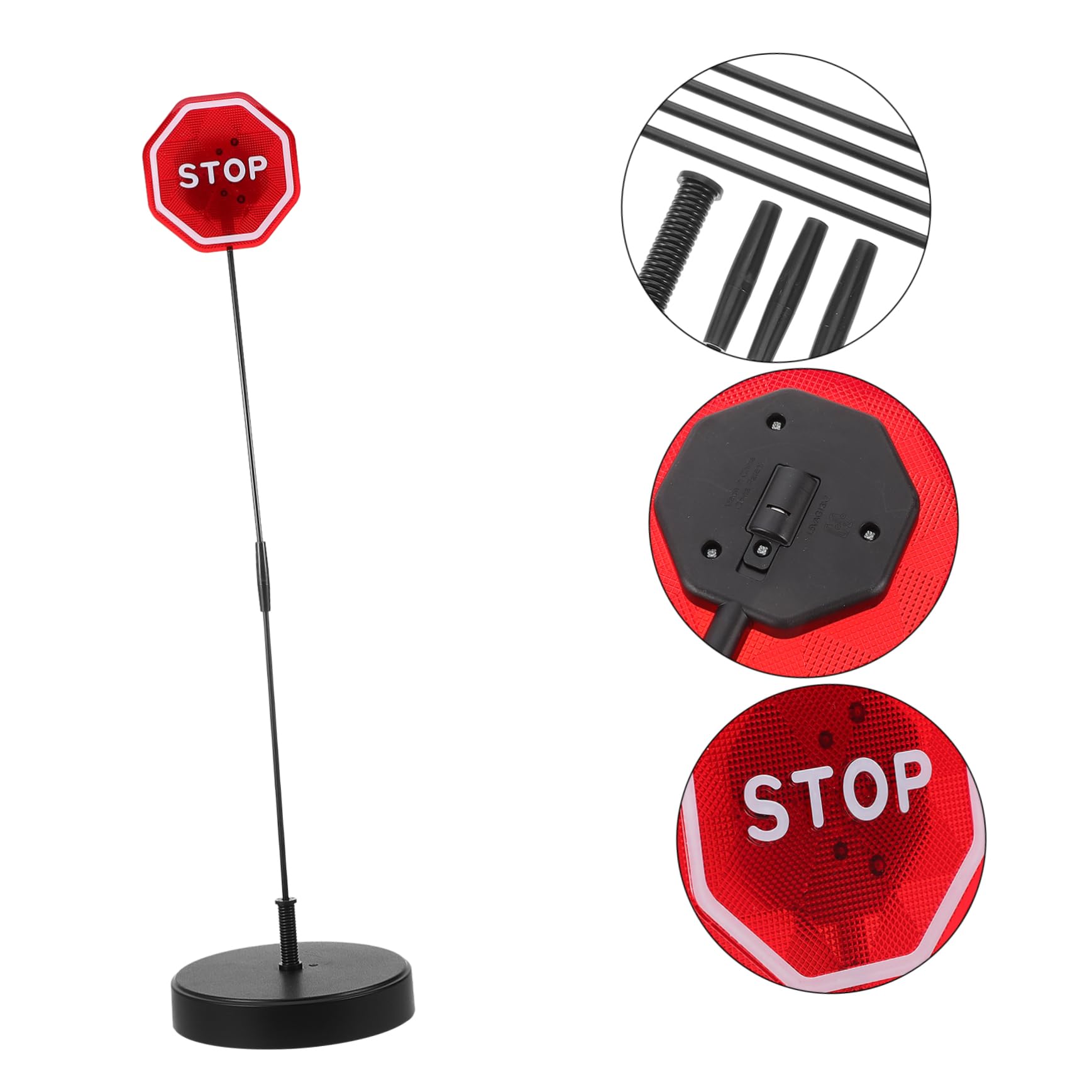 Mobestech Señal Fibra para Fabricada para Asistencia de en y de Vidrio Preciso Abs Luminosa Parada LED Advertencias Oportunas Posicionamiento en Estacionamiento Garaje