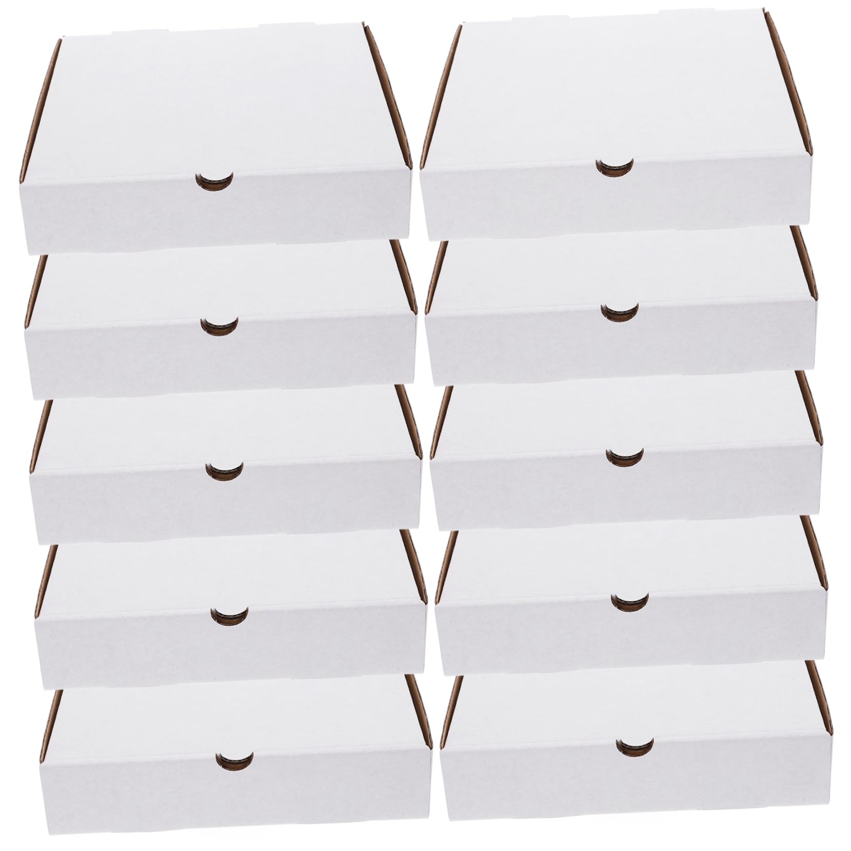 TOPBATHY 30 Scatole Pizza Bianche in Carta Kraft Riutilizzabili da 6 Pollici, Resistenti al Grasso, per Asporto e Conservazione della Freschezza, Confezione da 30 Pezzi