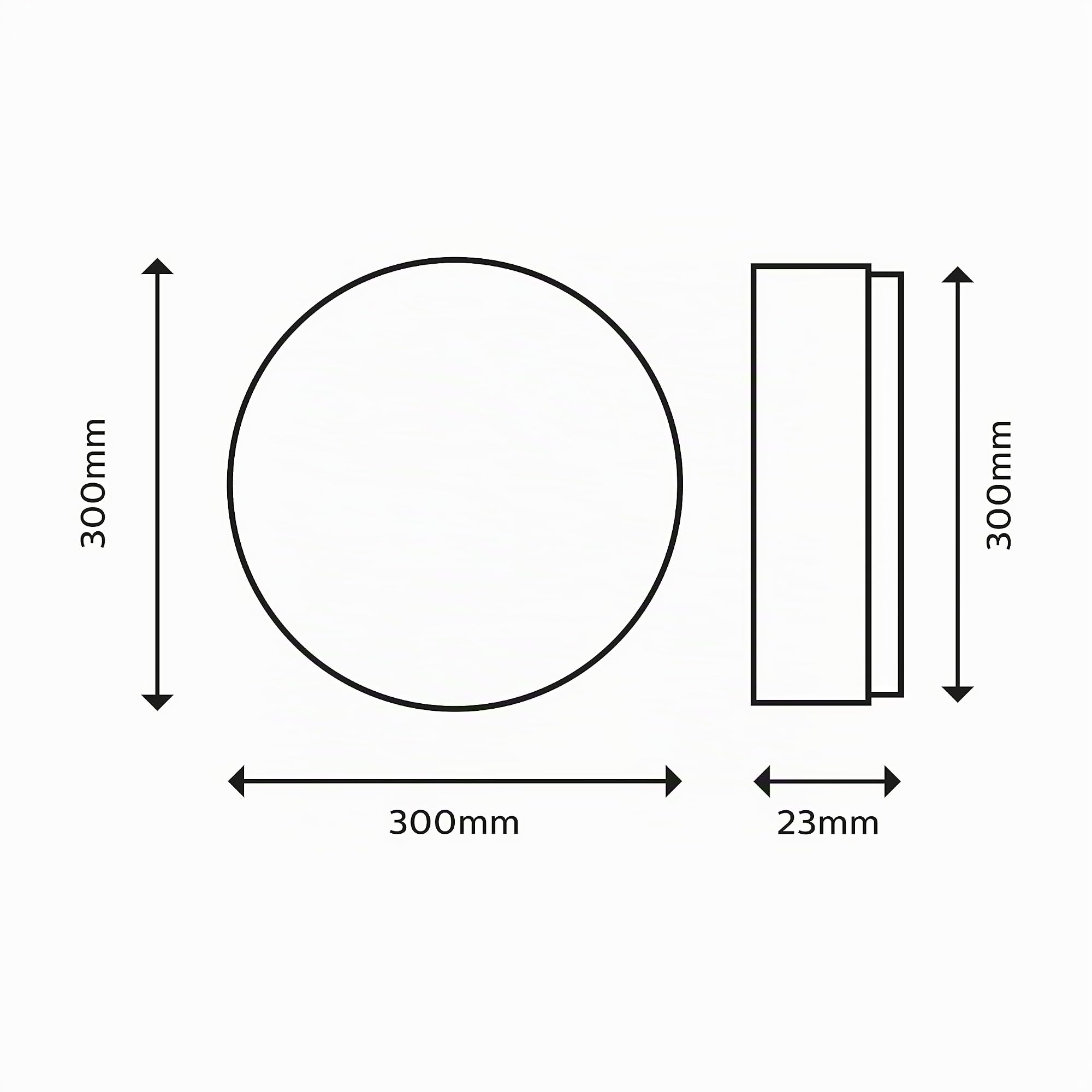Philips LED Lampada da Soffitto Superslim, 18W, Luce Bianca Calda 2700K, 3 impostazioni di luce - dimmerabile senza dimmer, IP44, Bianca, confezione da 2