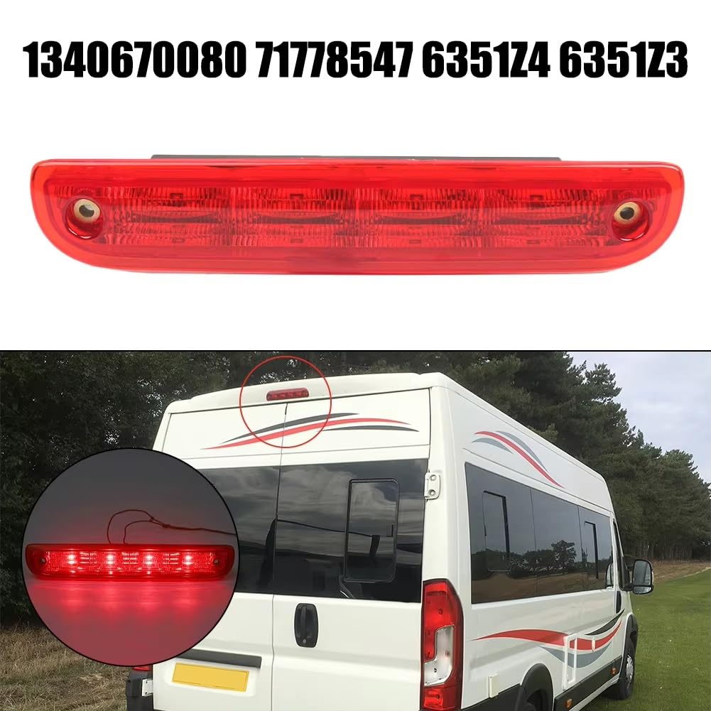 Luce Stop Terzo Freno Auto Posteriore Arresto Lampada Terzo Luce Di Freno Alto Livello 1340670080 71778547 6351Z4 Per Fiat Per Ducato Per Boxer Per Relè 2007-2023