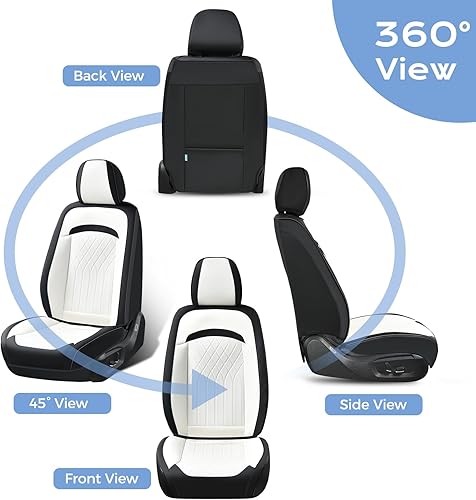 Miniatura 9 de FLORICH Fundas de asiento delantero, juego de fundas de asiento de automóvil, protector de asiento de automóvil, impermeable, fundas de asiento